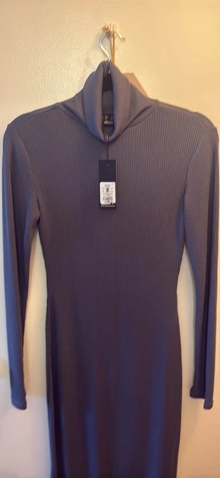 BNWT Forever 21 Ribbed Turtleneck Midi Dress - Mauve - photo 2
