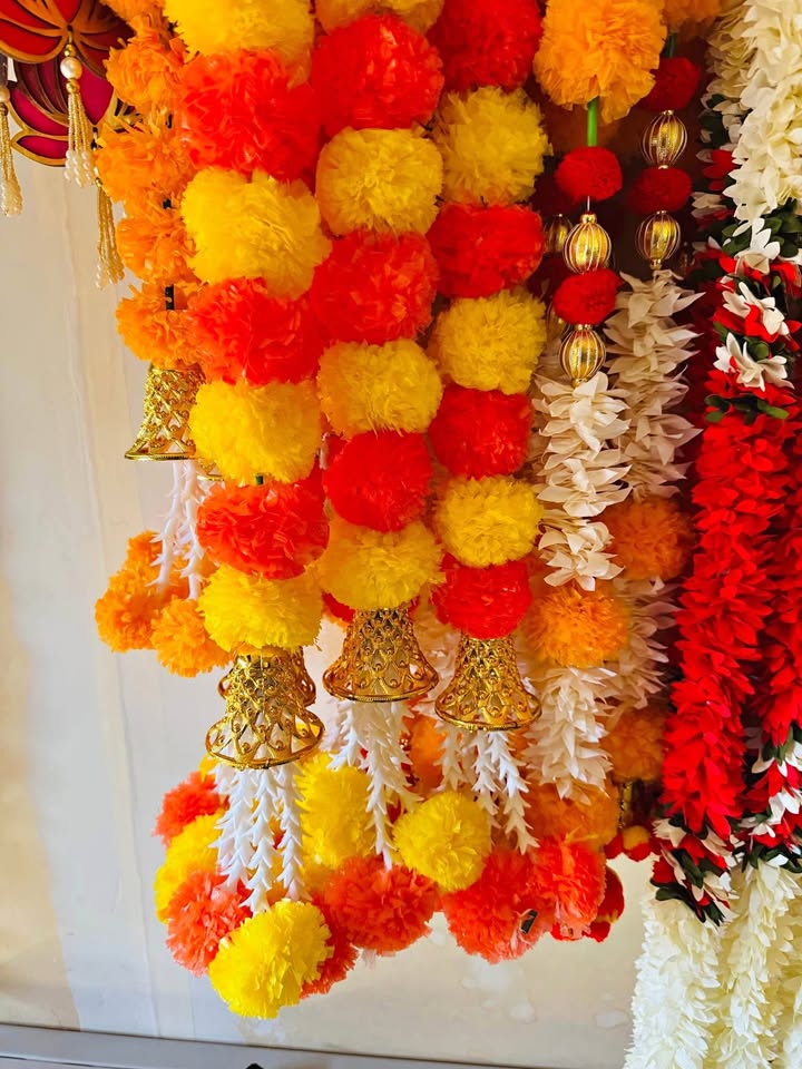 Marigold Garlands with Bell🛎✨
