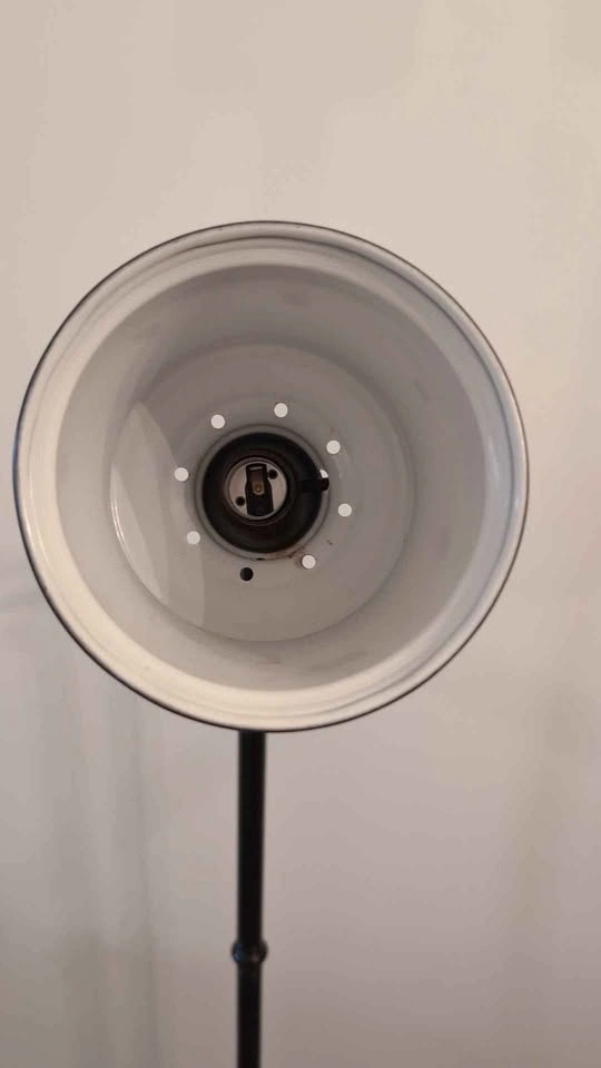 Black industrial tilting floor lamp - photo 3