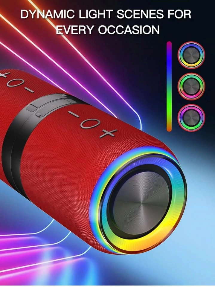 2 in 1 Magnetic Splittable Portable Wireless Speaker (Red/Black) - photo 3