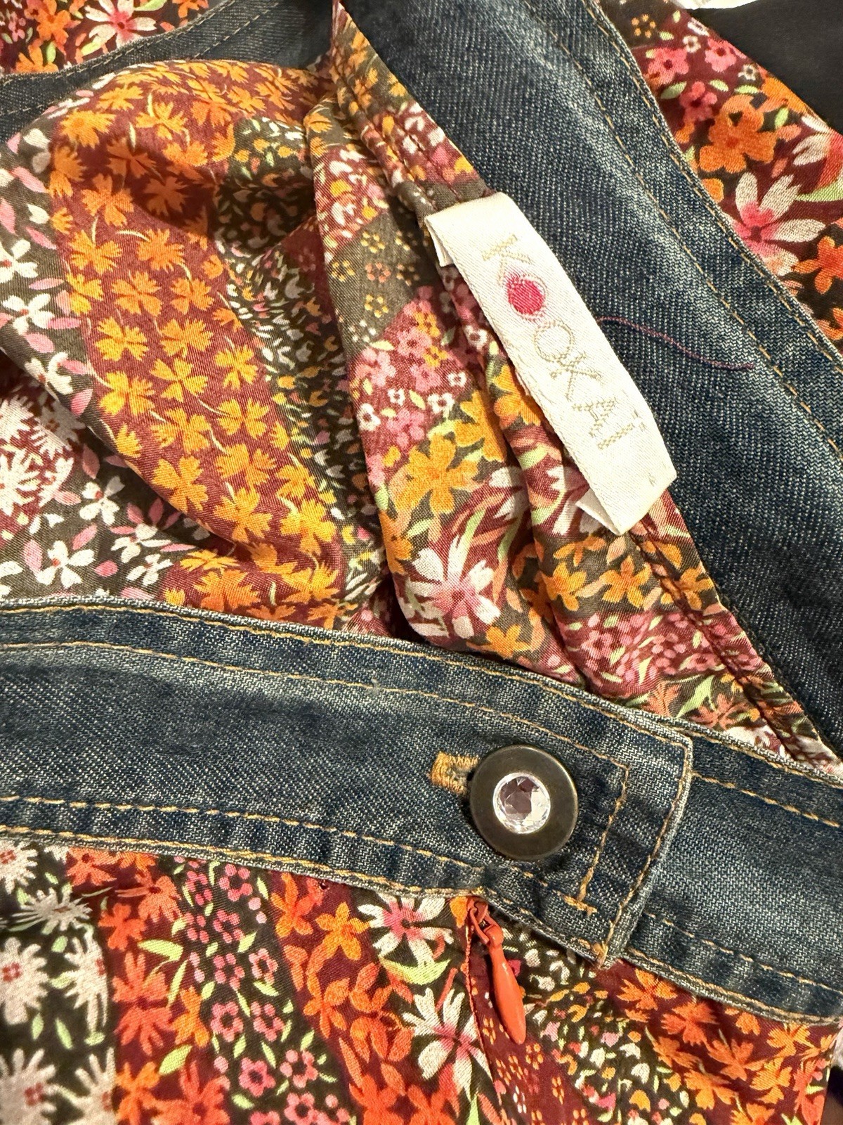 Beautiful Boho Kookai Multicolor Floral Maxi Skirt - 26" - Made - photo 3