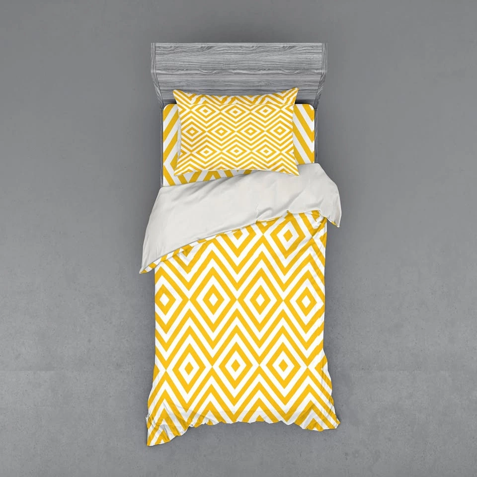 Brand New Ambesonne Yellow Bedding Set - Twin
