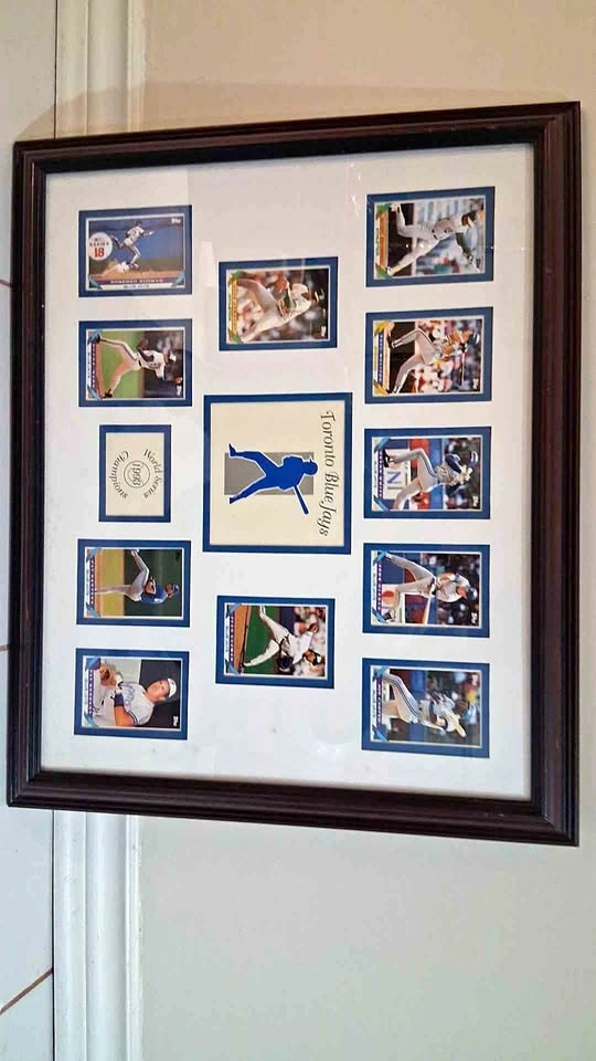 Blue Jays Framed 1993 World Series Cards