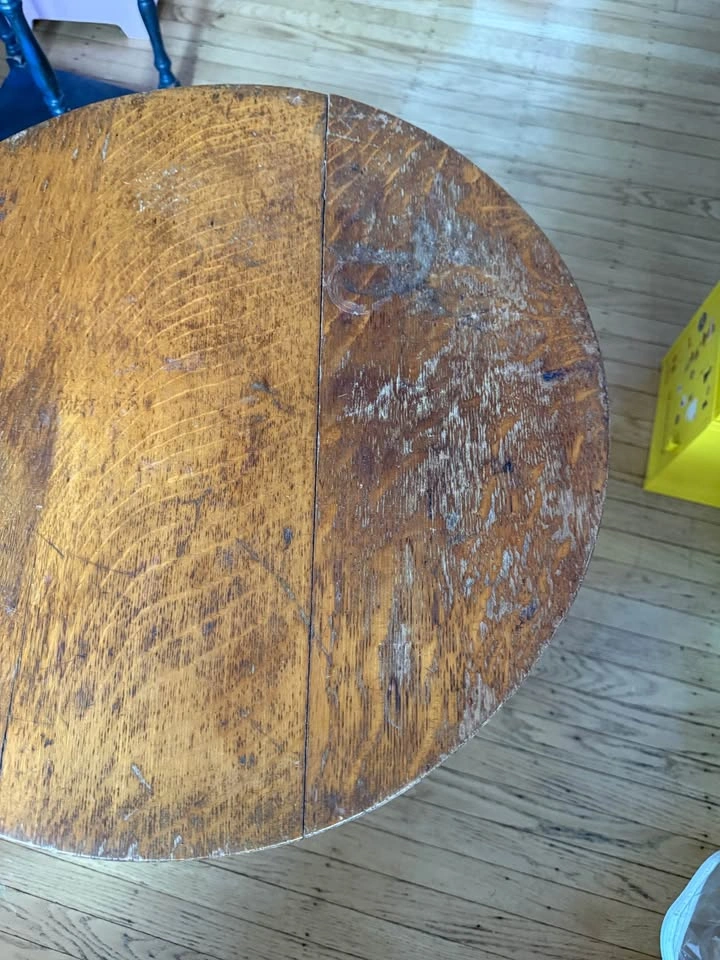 vintage wooden side table - photo 3