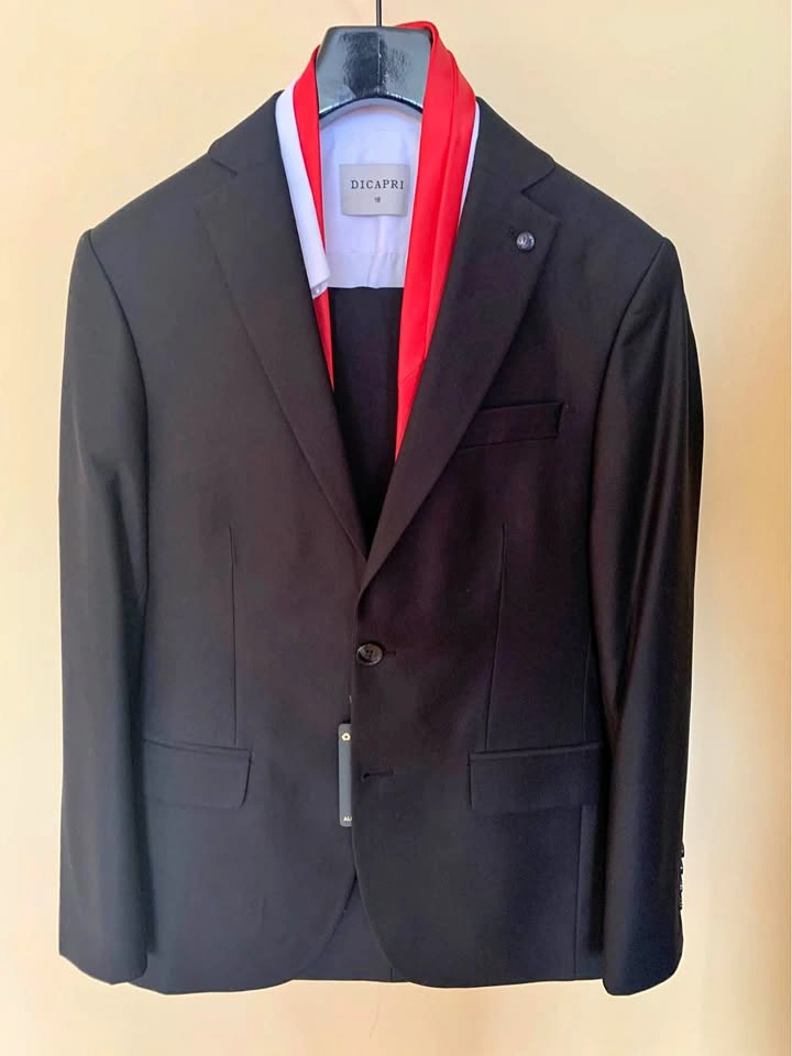 Full Suit and Cole Haan Dress Shoes for Grade 8 Graduation
