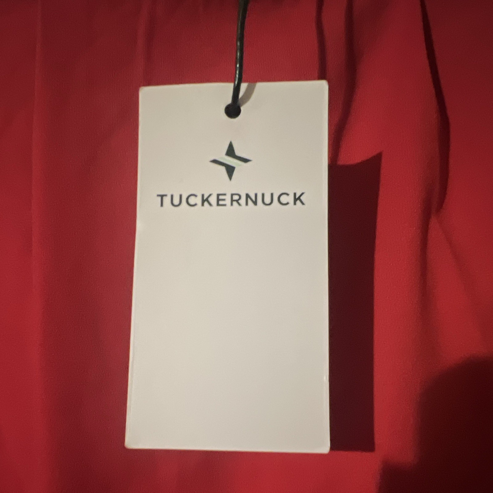 Tuckernuck Red Ruffle Neck Long Sleeve A-Line Dress - Size L - photo 2