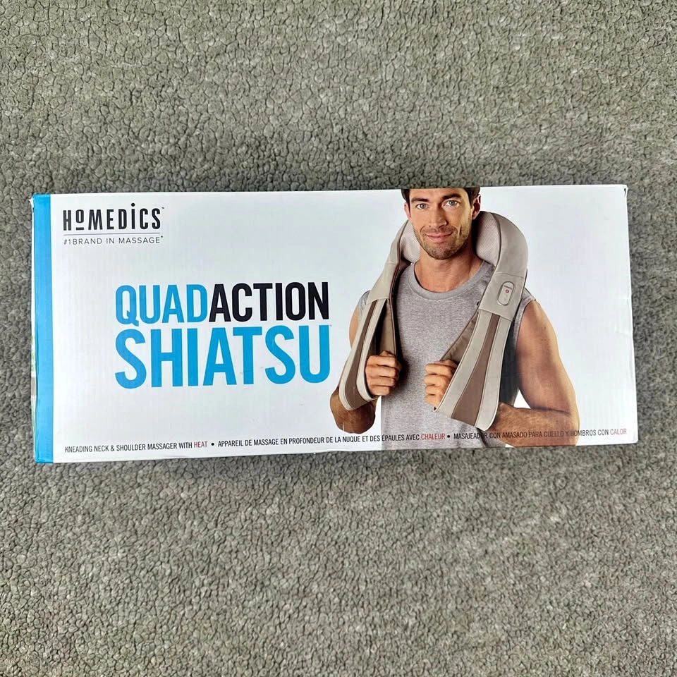 HoMedics QuadAction Shiatsu Neck Shoulder Massager with Heat