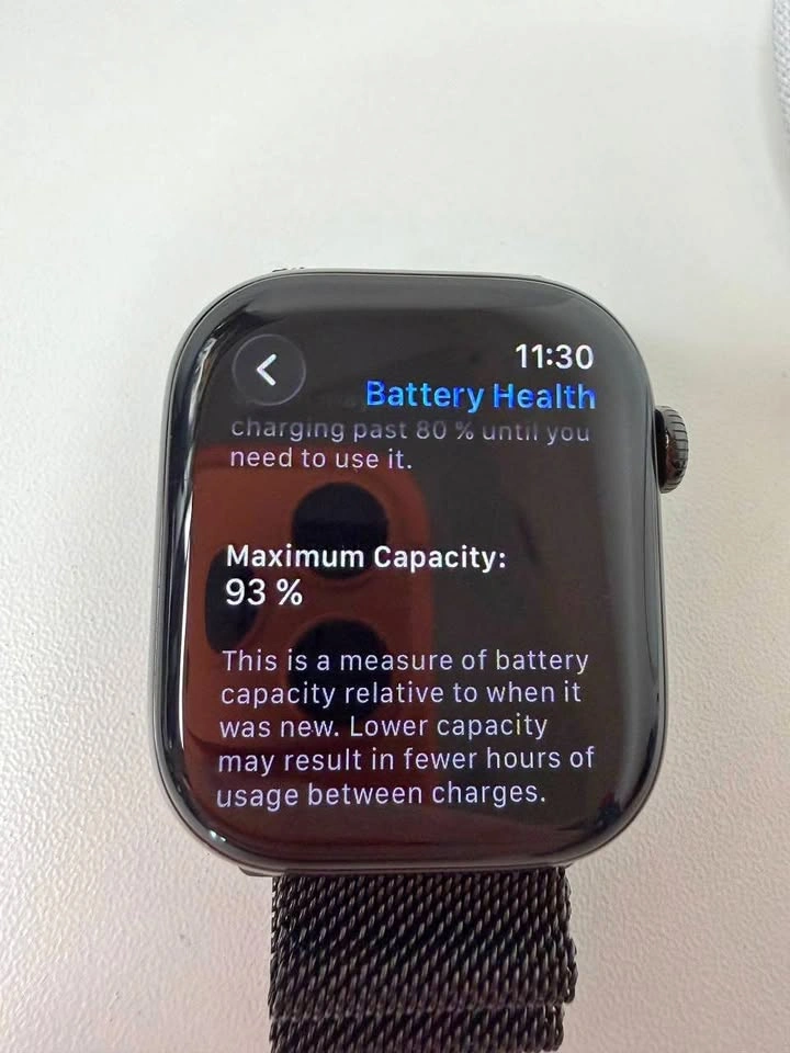 Apple Watch Series 10 46mm Slate Titanium GPS + Cellular Milanes