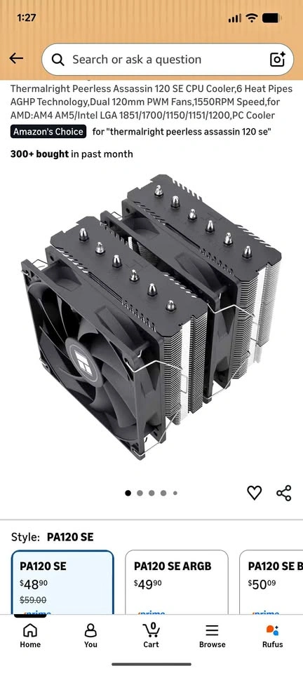 Thermalright Peerless Assassin 120 SE CPU Cooler