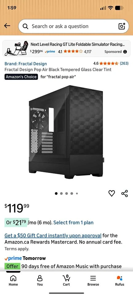 Fractal Design Pop Air Black Tempered Glass PC Case