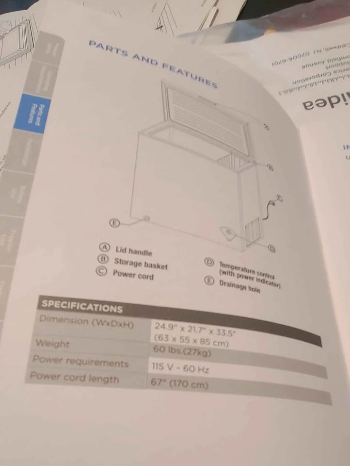 Midea Chest Freezer MRC05M3AWWC - photo 4