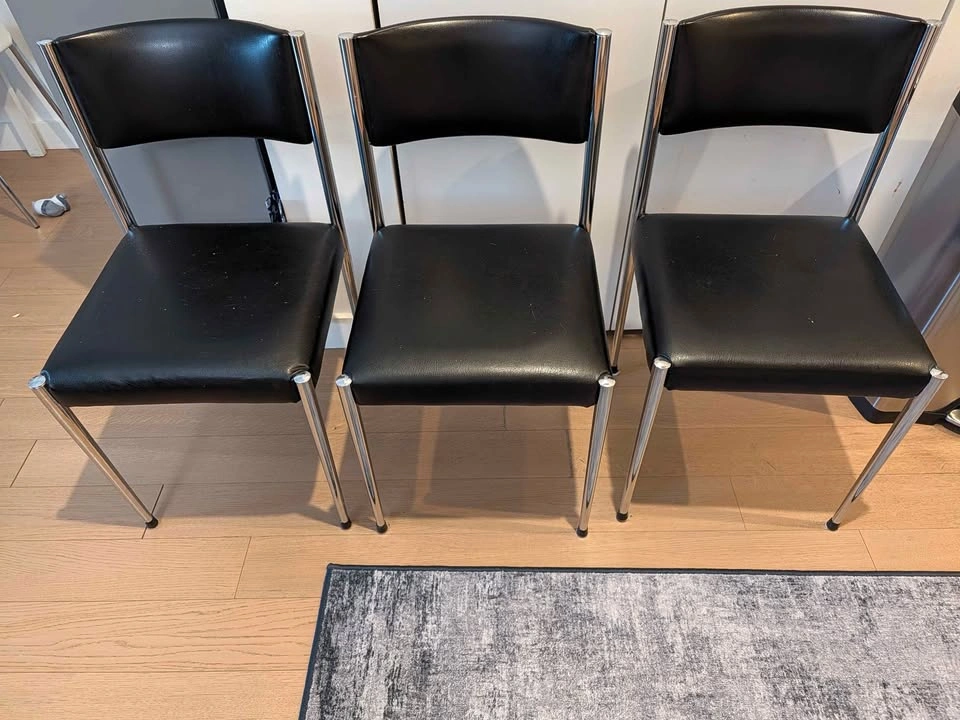 Set of 3 Mid Century Modern Chairs - photo 2