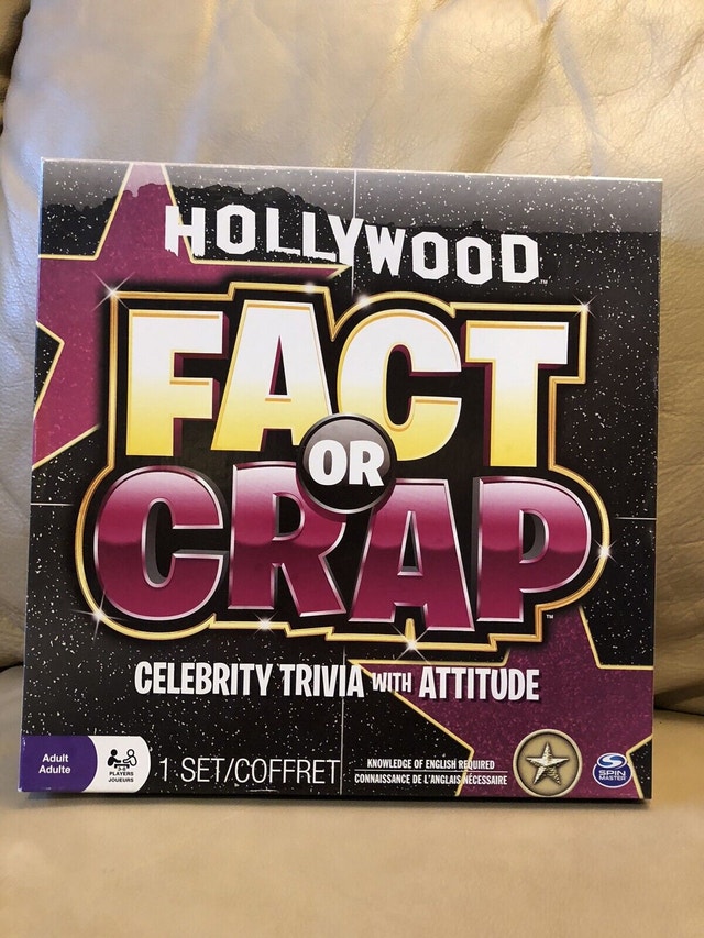 Hollywood Fact or Crap Board Game