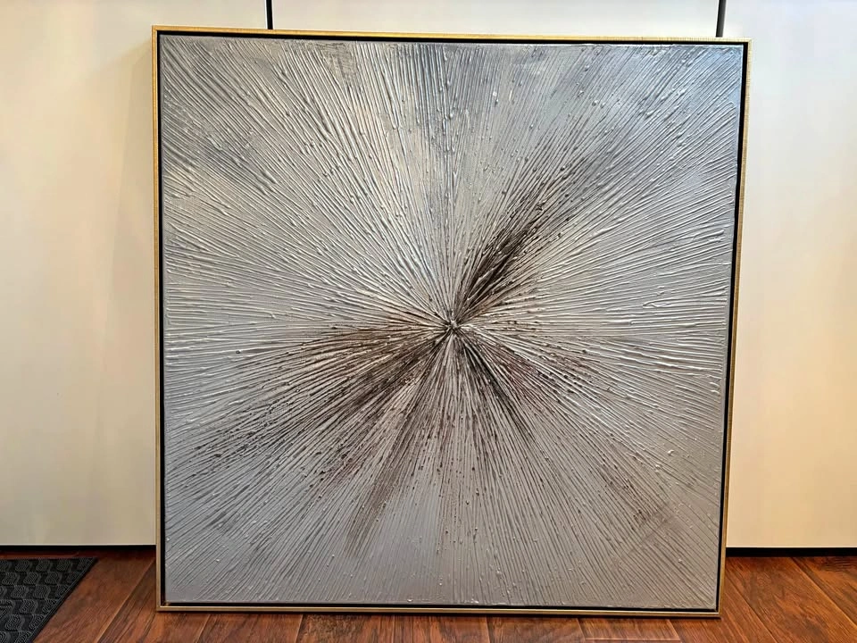 Original Abstract Canvas Art - 39.5" Square