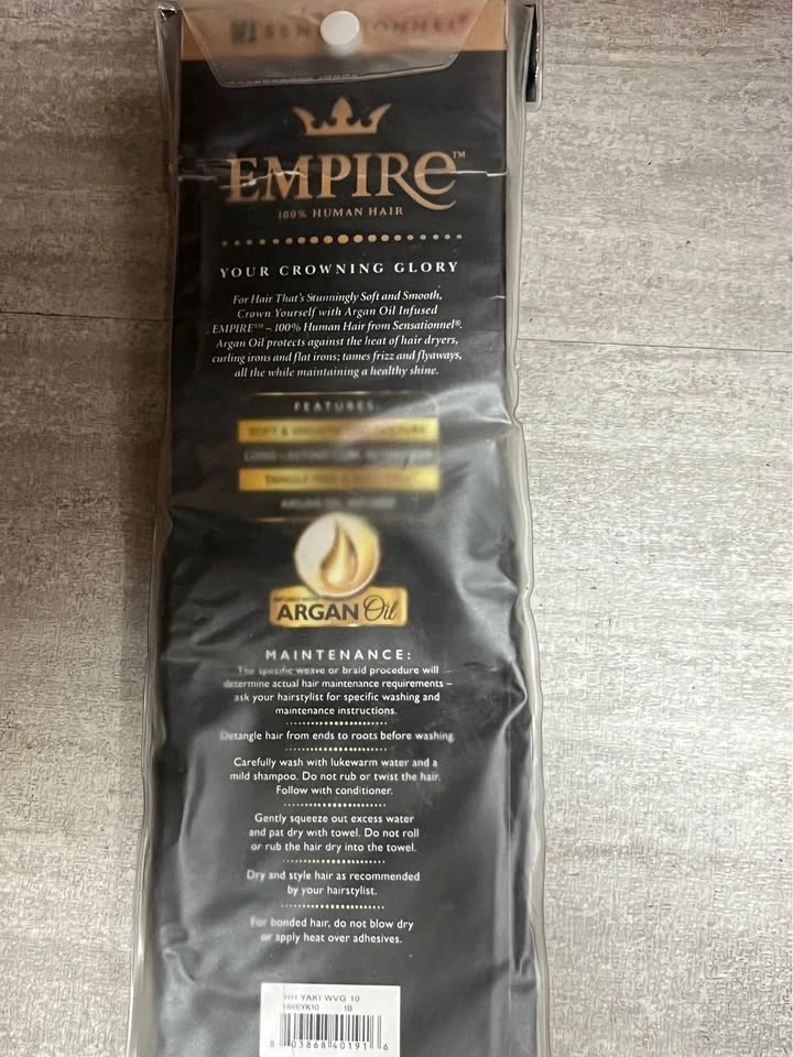 NEW Sensationnel Empire Human Hair Yaki 10" S1B/30 - photo 4