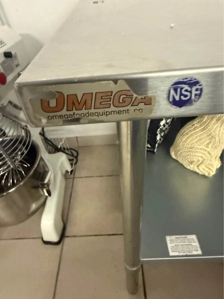 Omega NSF Stainless Steel Work Table 6 ft - photo 3