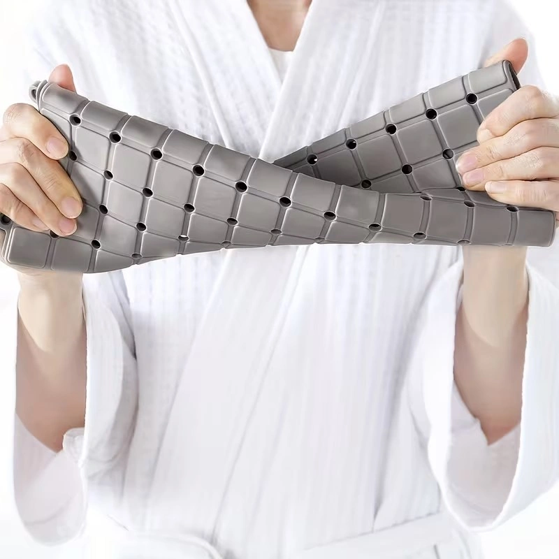 Non-slip interlocking shower bathroom toilet mat tiles 6pcs whit - photo 3