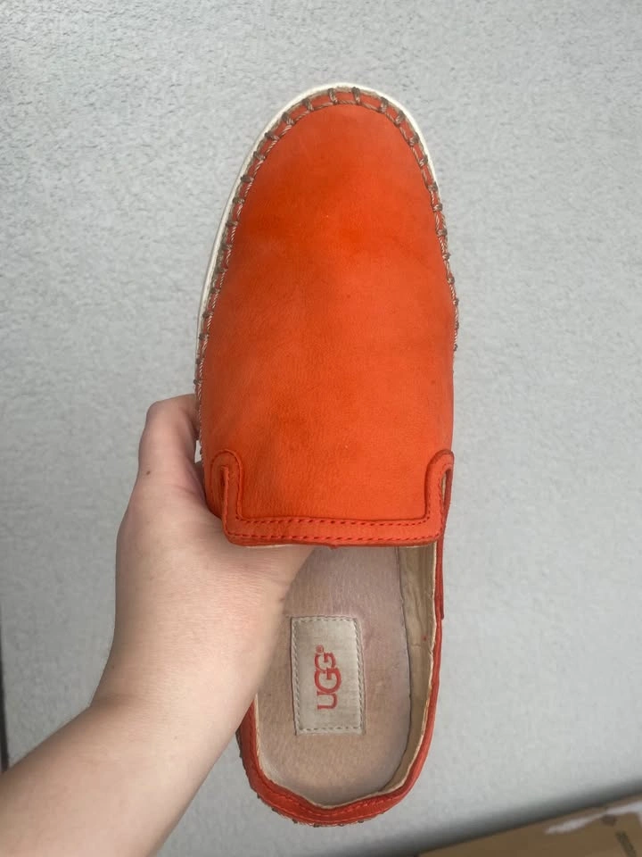 UGG Caleel Orange Nubuck Slides/Mules/Espadrilles US 8.5 - photo 5