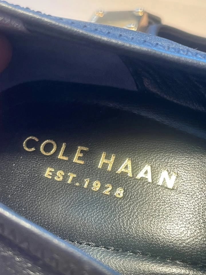 Black leather Cole Haan Tali Grand Bow Wedge pumps, size US 10 - photo 5