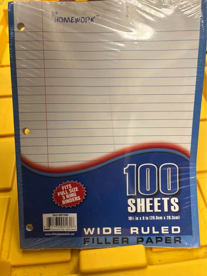 *NEW* 3 Ruled Composition Books & 1 ~ 100 SHEETS Wide Ruled Pape - photo 4