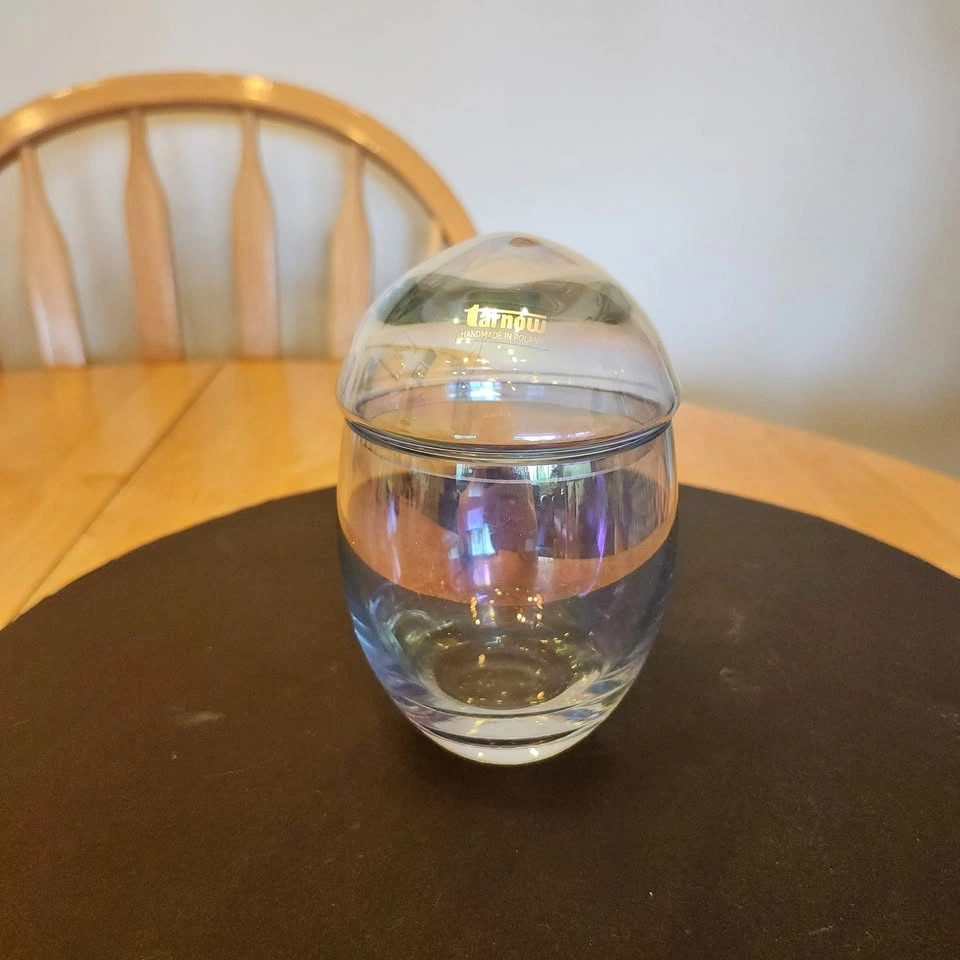 Tarnow Iridescent Glass Jar with Lid