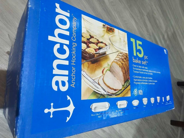 Anchor Hocking 15-Piece Glass Bake Set - Unboxed