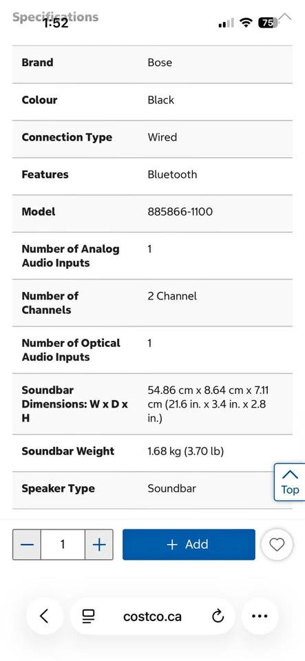 Bose Solo II Soundbar