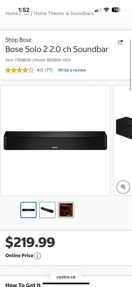 Bose Solo II Soundbar - photo 2