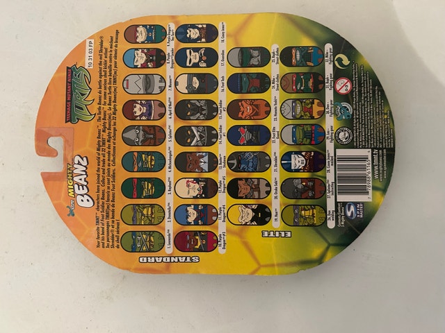 Vintage 2003 TMNT Mighty Beanz 5 Pack - photo 2