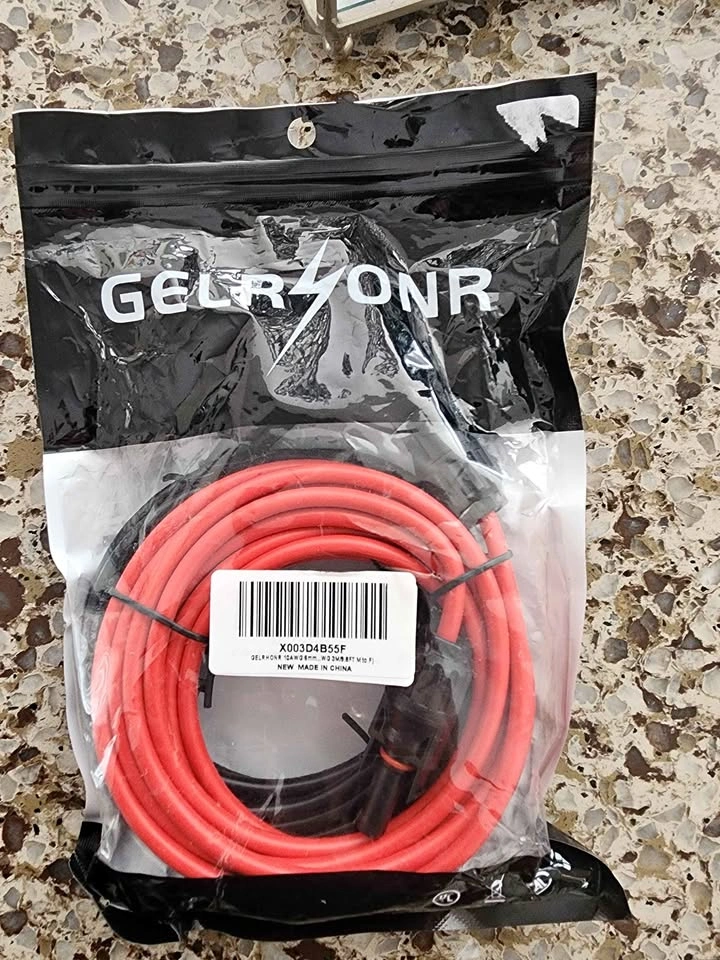 Solar extension wires 10 ft