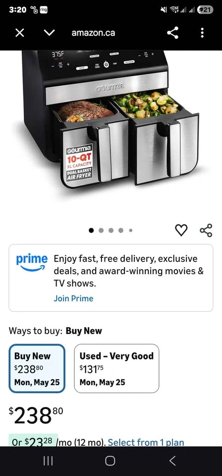 10 qt double air fryer - photo 2