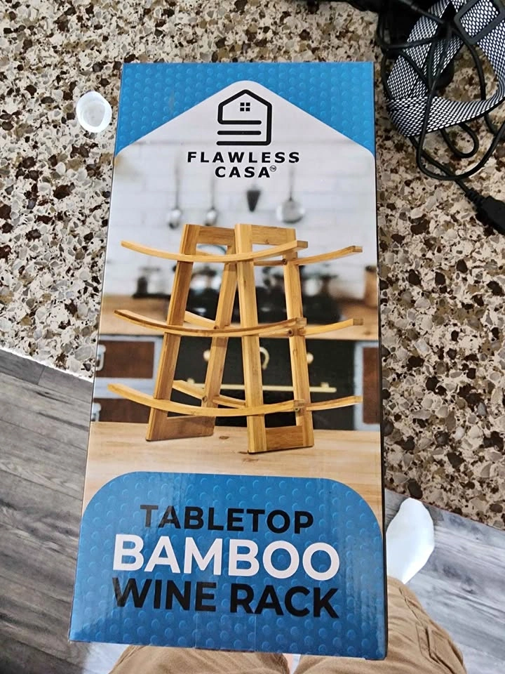 6 Bottle Bamboo Wine Rack
