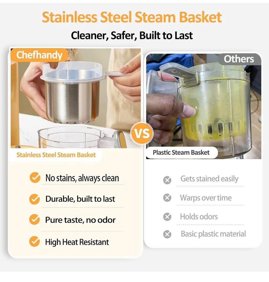 Chef Handy Baby Food Maker Steamer Blender Puree Machine - photo 4
