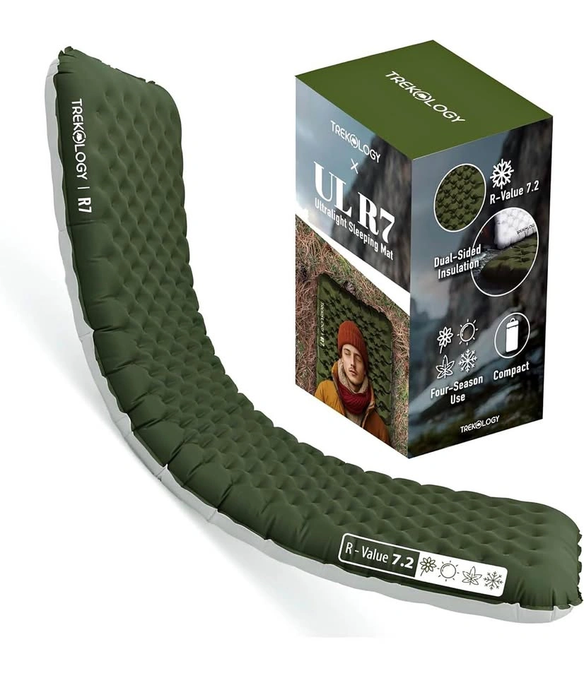TREKOLOGY UL R7 Insulated Sleeping Pad – R-Value 7.2