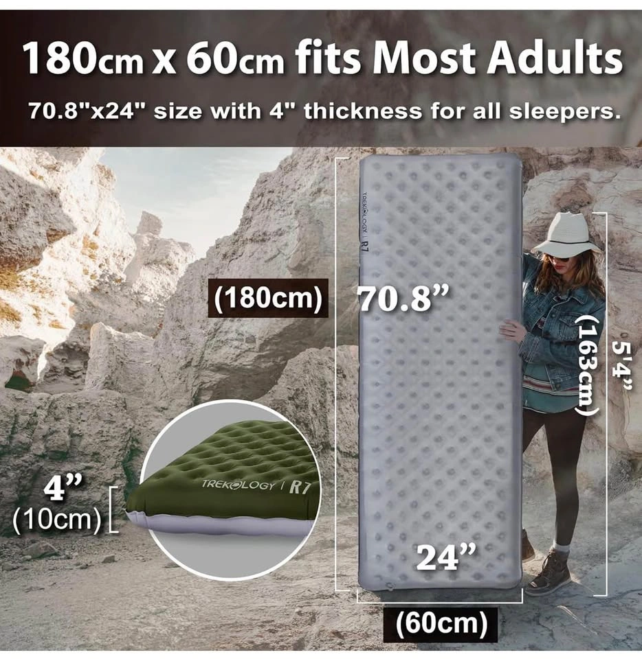 TREKOLOGY UL R7 Insulated Sleeping Pad – R-Value 7.2 - photo 2