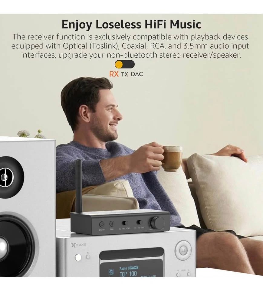 1Mii DS700 HiFi Bluetooth Audio Transmitter Receiver - photo 5
