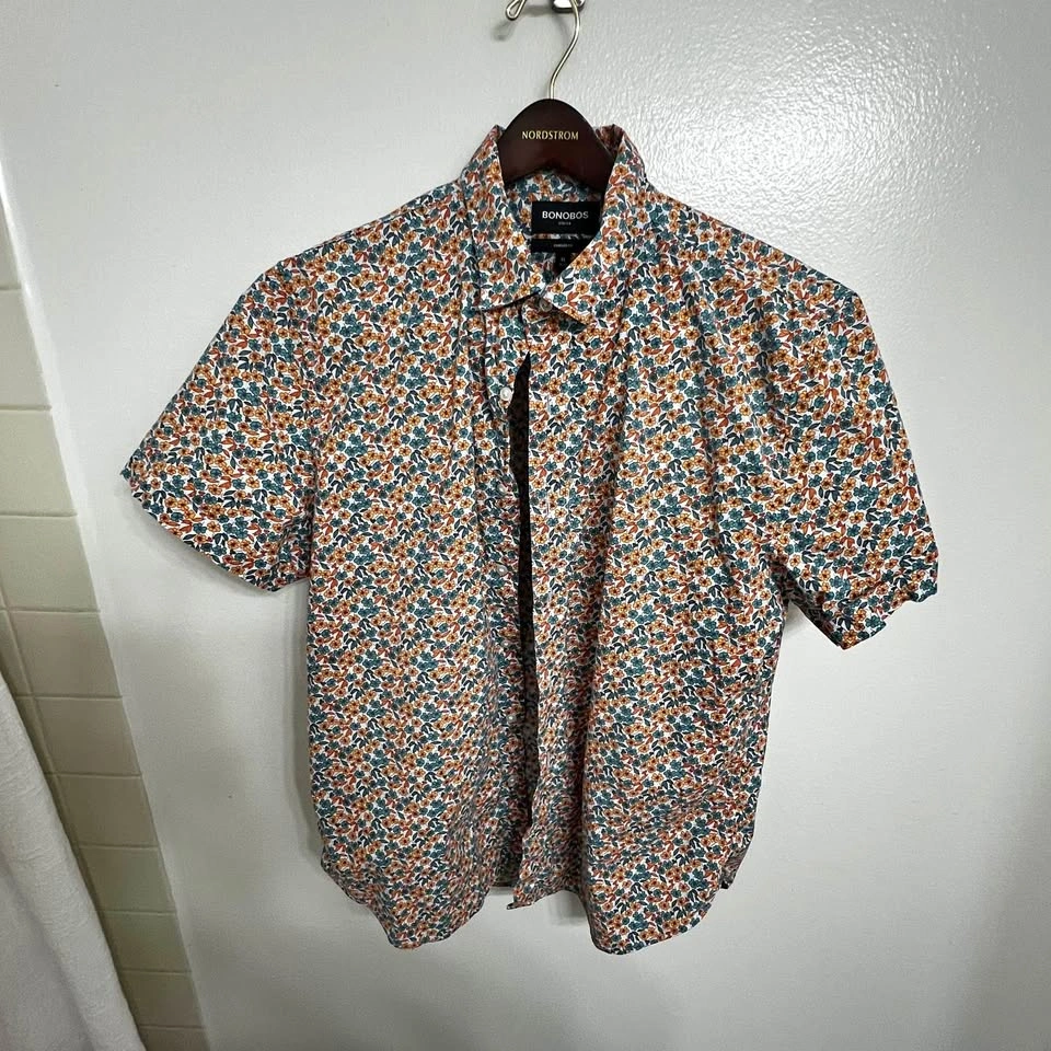 Bonobos Short Sleeve Button Up Men’s XL
