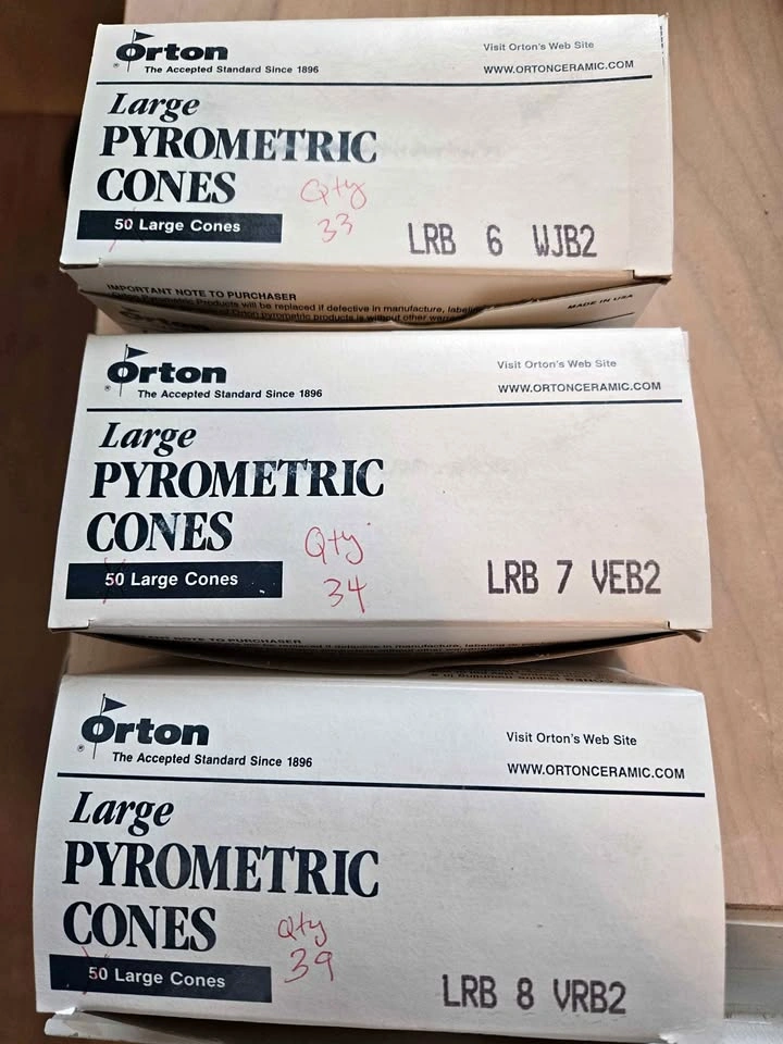 Orton Pyrometric Cones - Cone 6, 7, 8