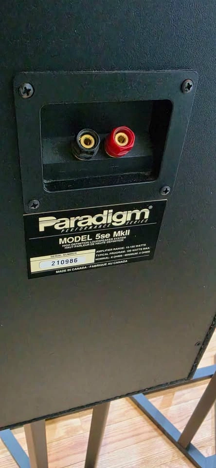 Paradigm 5se MK ii Speakers - photo 5