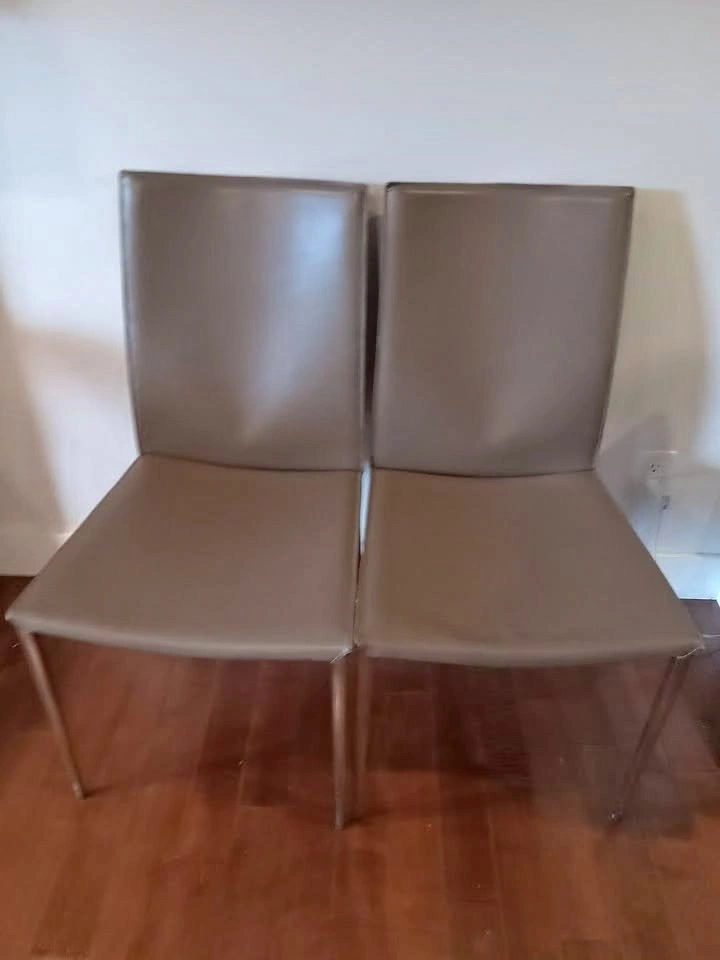 Scan Designs Dining Chairs (Brown & Red)