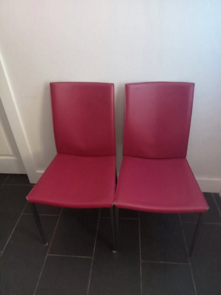Scan Designs Dining Chairs (Brown & Red) - photo 3