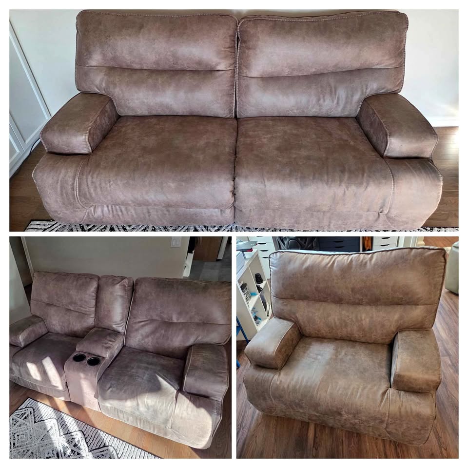 3 piece set -  reclining couches and chair