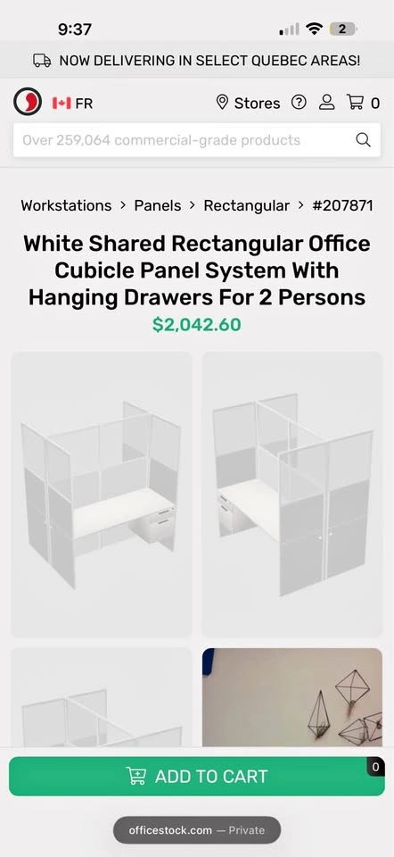 Cubicle System 50% off With Hanging Drawers For 2 Persons - photo 2