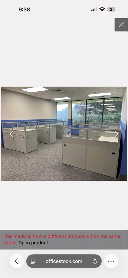 Cubicle System 50% off With Hanging Drawers For 2 Persons - photo 3