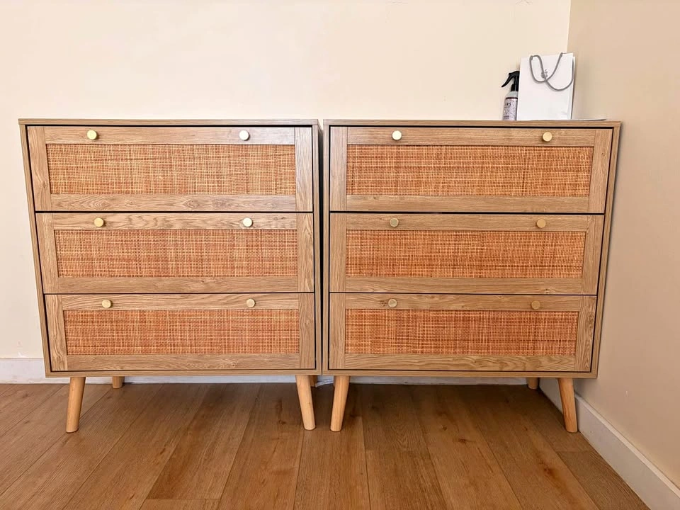 Set of 3 Drawer Dresser