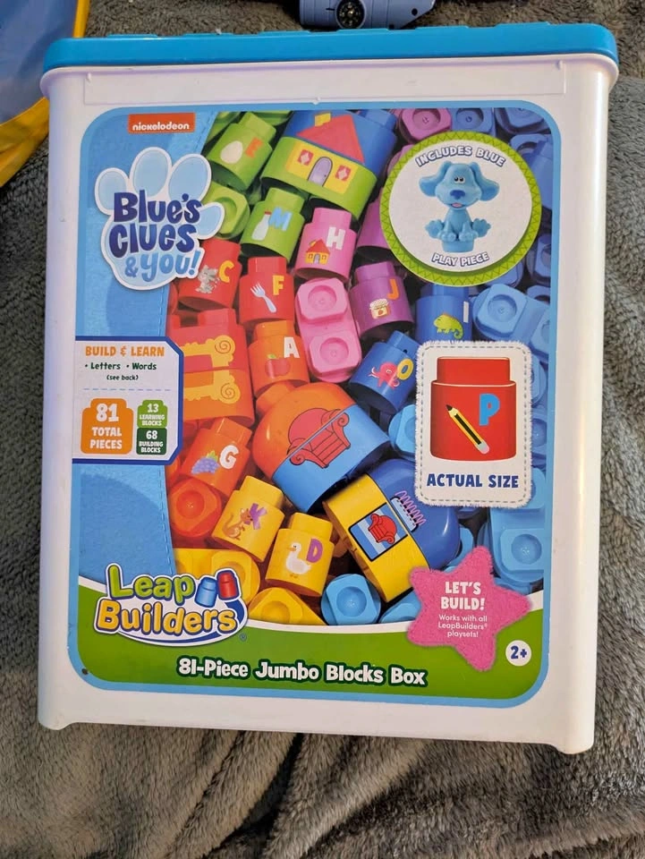 LeapBuilders Blue's Clues Jumbo Blocks x2