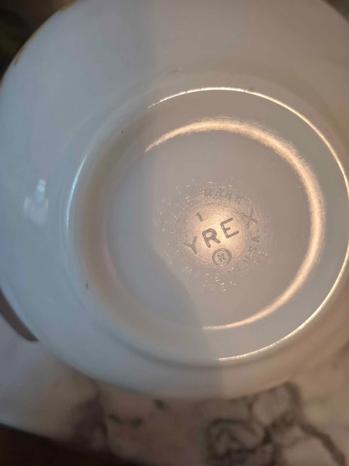 Vintage Pyrex set of 3 mixing bowls - photo 5