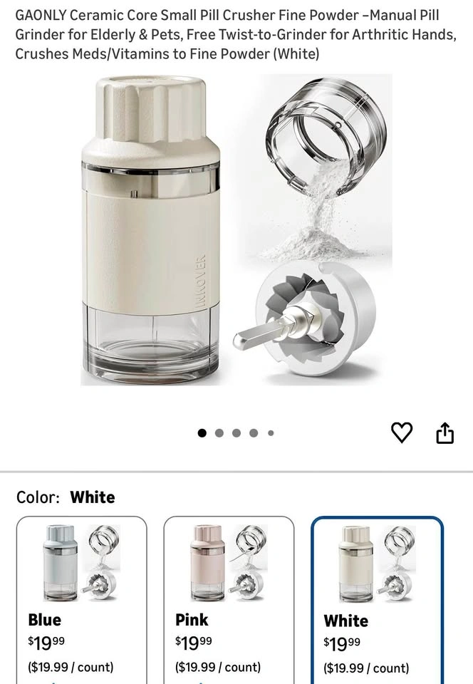 New Pill Grinder for Elderly & Pets (Pill Crusher)