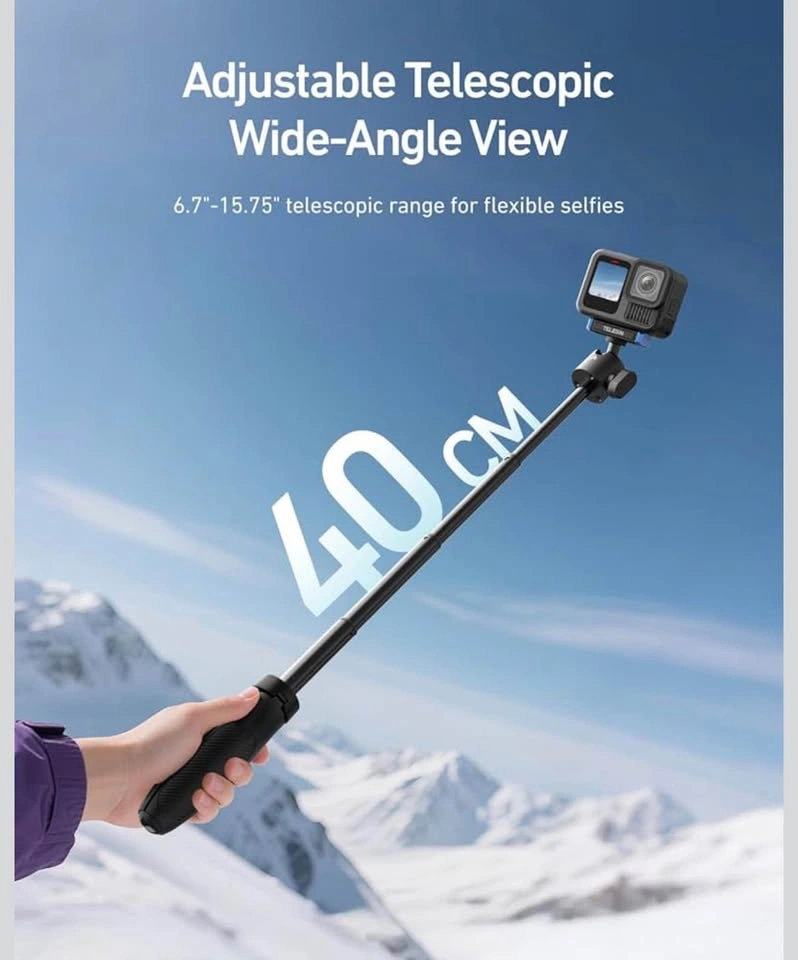 40cm Mini Selfie Stick Tripod for GoPro 13 Action Camera - photo 2