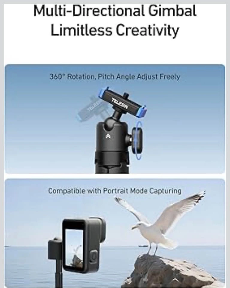 40cm Mini Selfie Stick Tripod for GoPro 13 Action Camera - photo 4